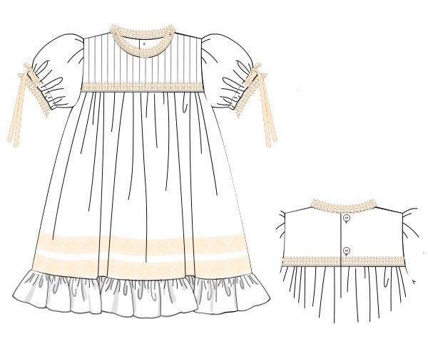 Girls White Heirloom Dress