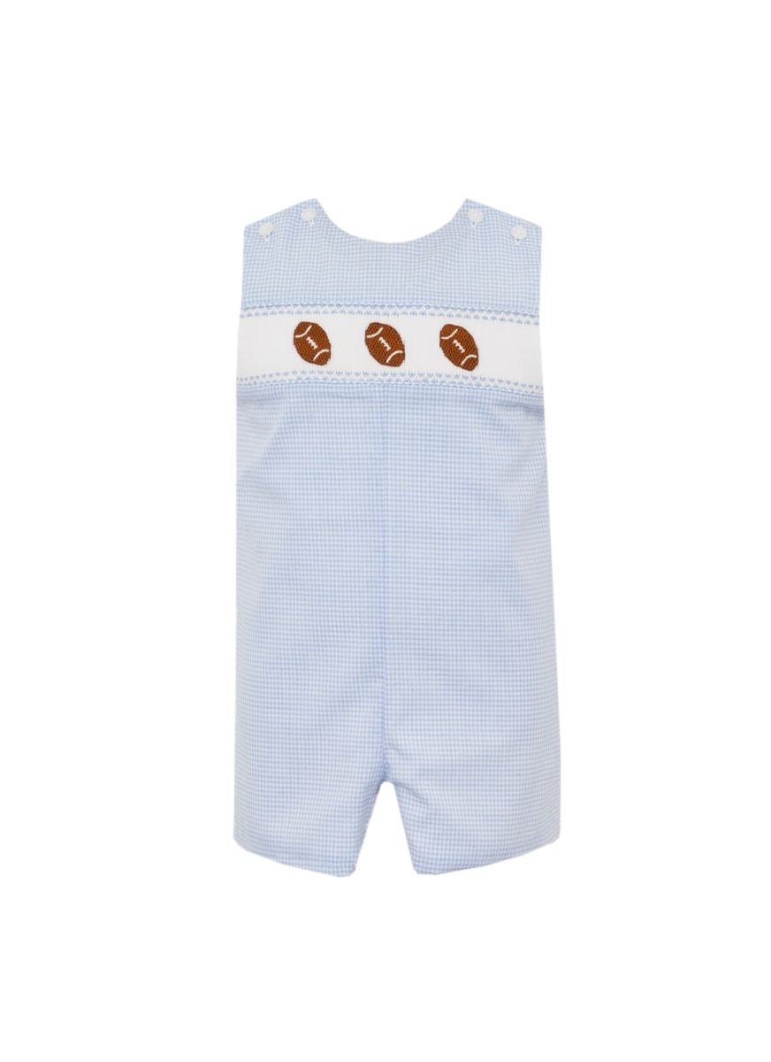 Football Boys-Blue Gingham Jon Jon