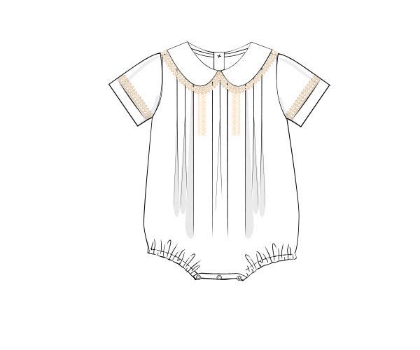 Boys White Heirloom Bubble
