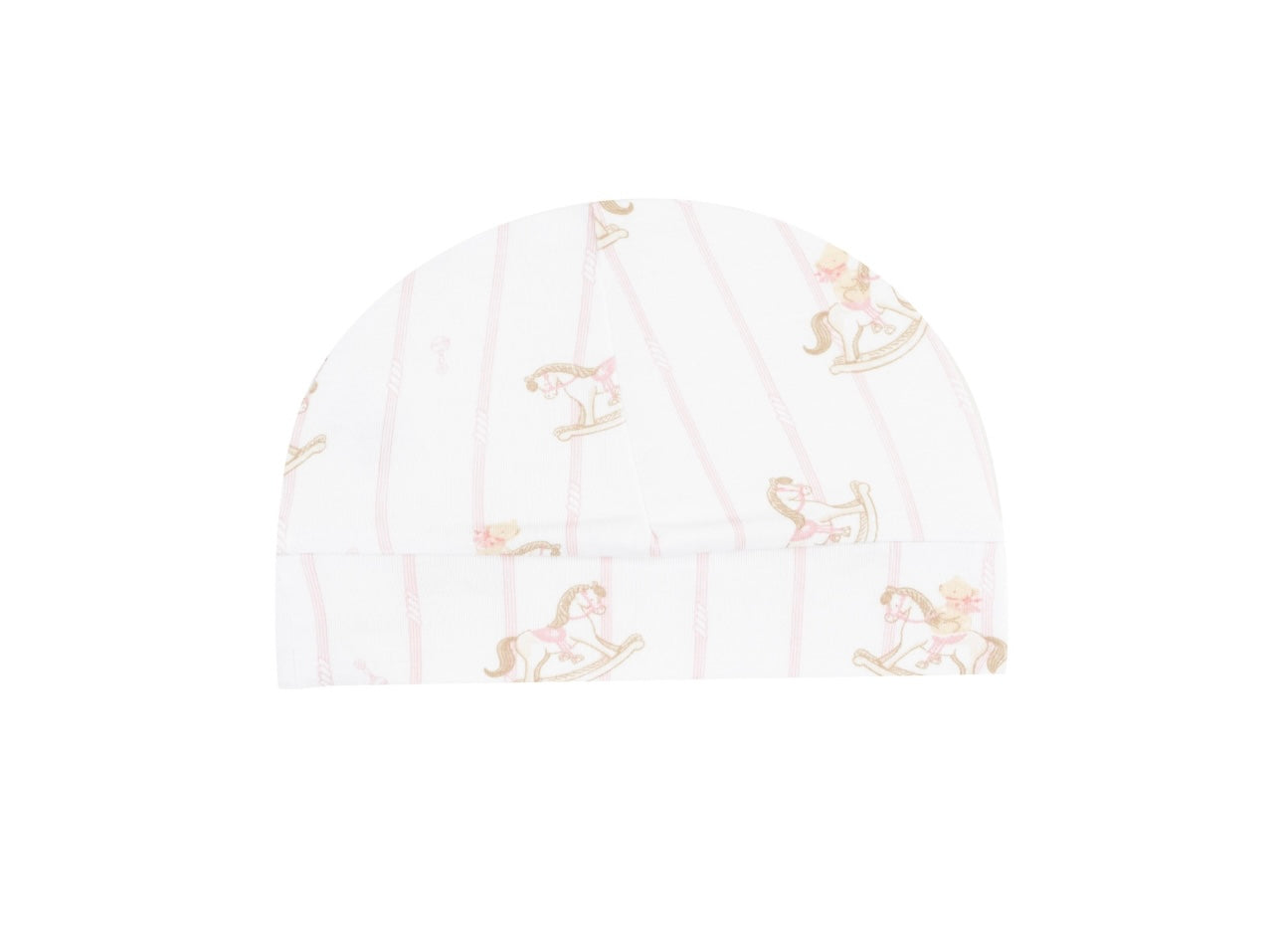 Pink Vintage Rocking Horse Beanie Hat