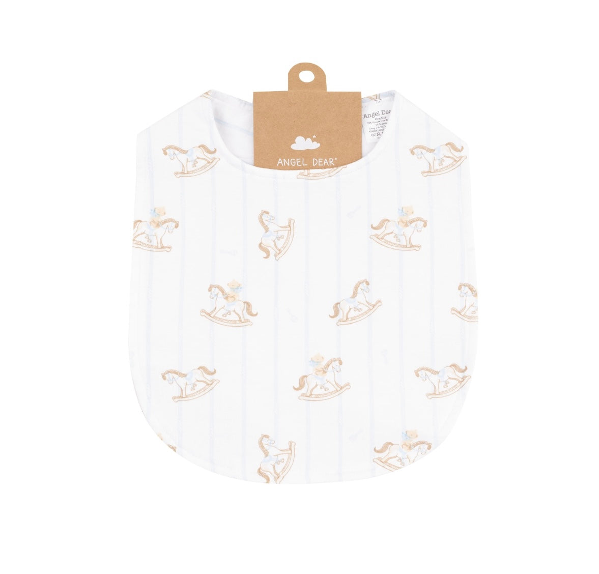 Blue Vintage Rocking Horse Bib