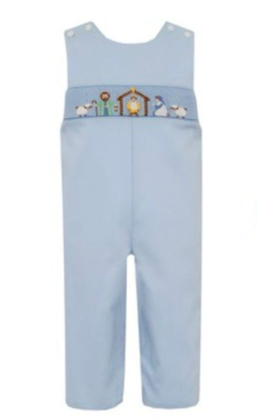 Nativity Smocked Long Jon Jon
