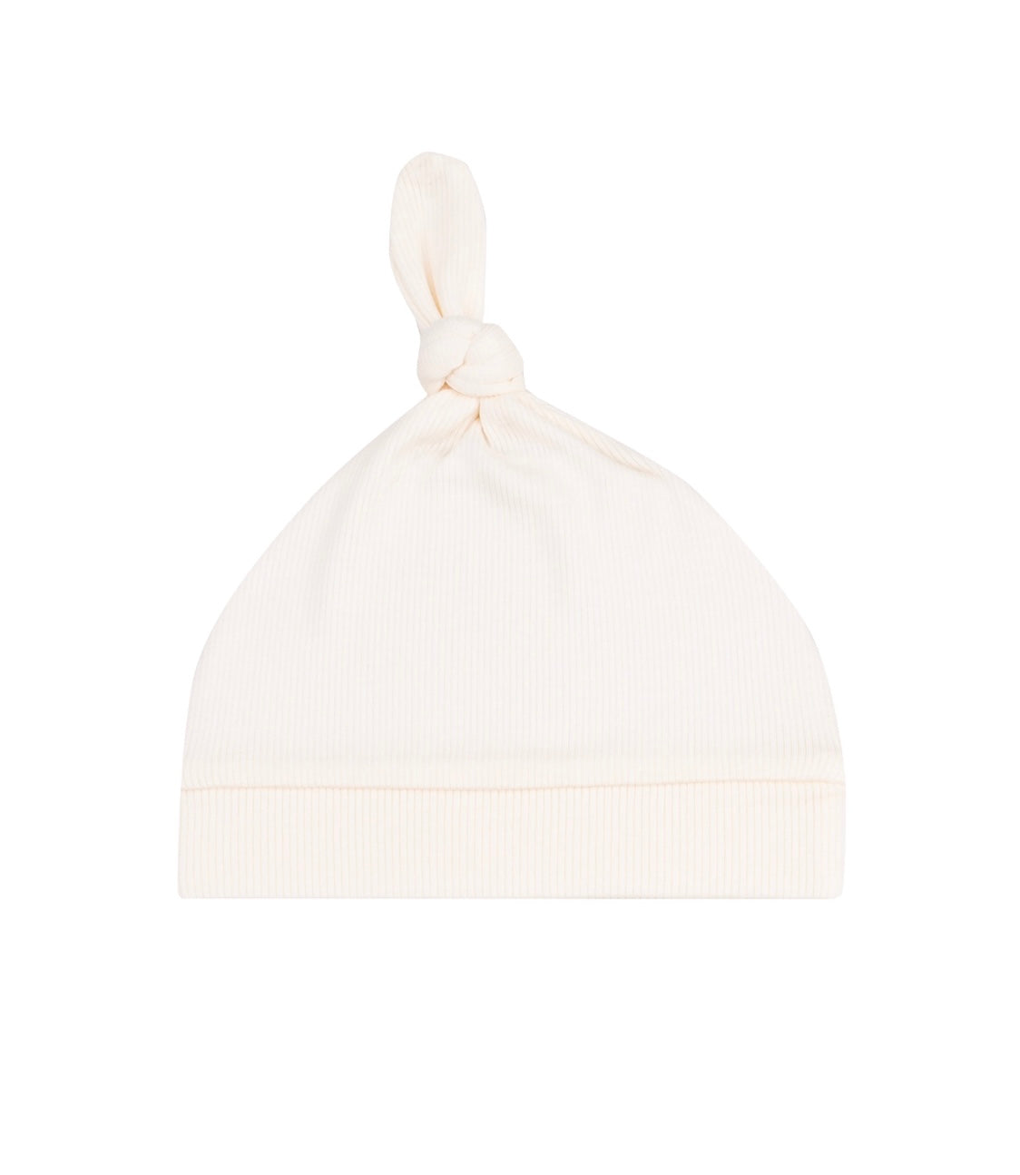 Solid Cream Knotted Hat