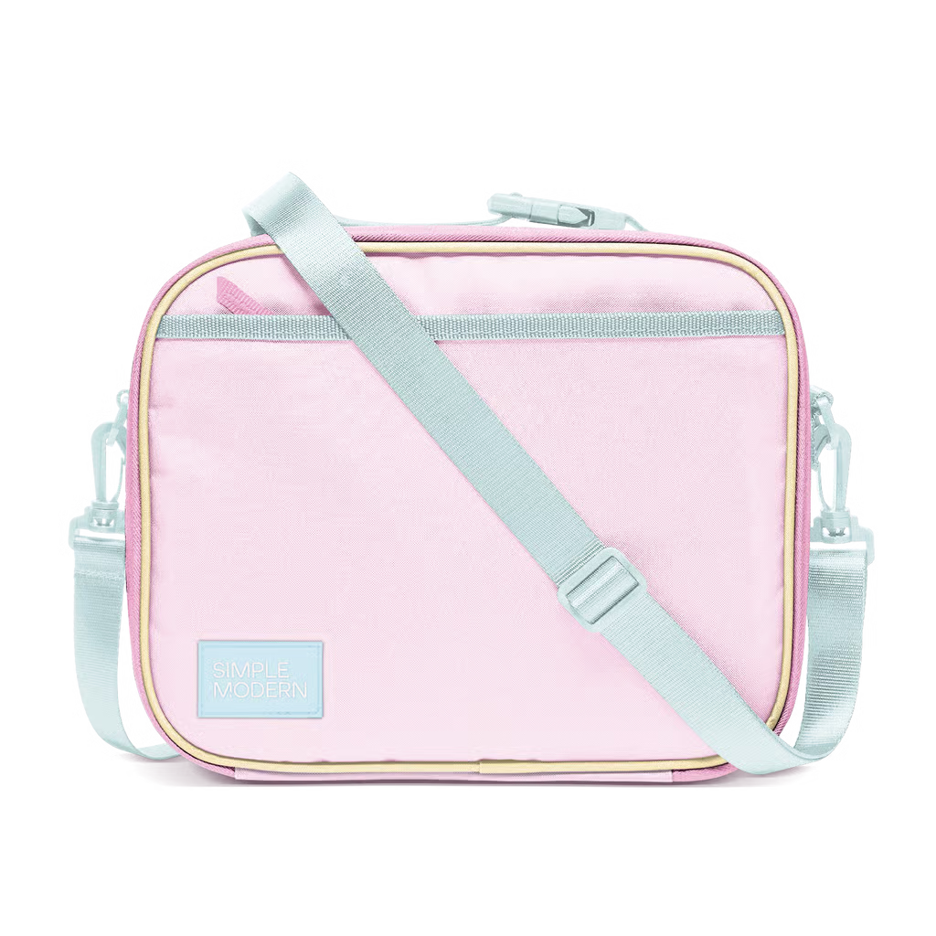 Hadley Lunch Bag with Shoulder Strap-Sherbet