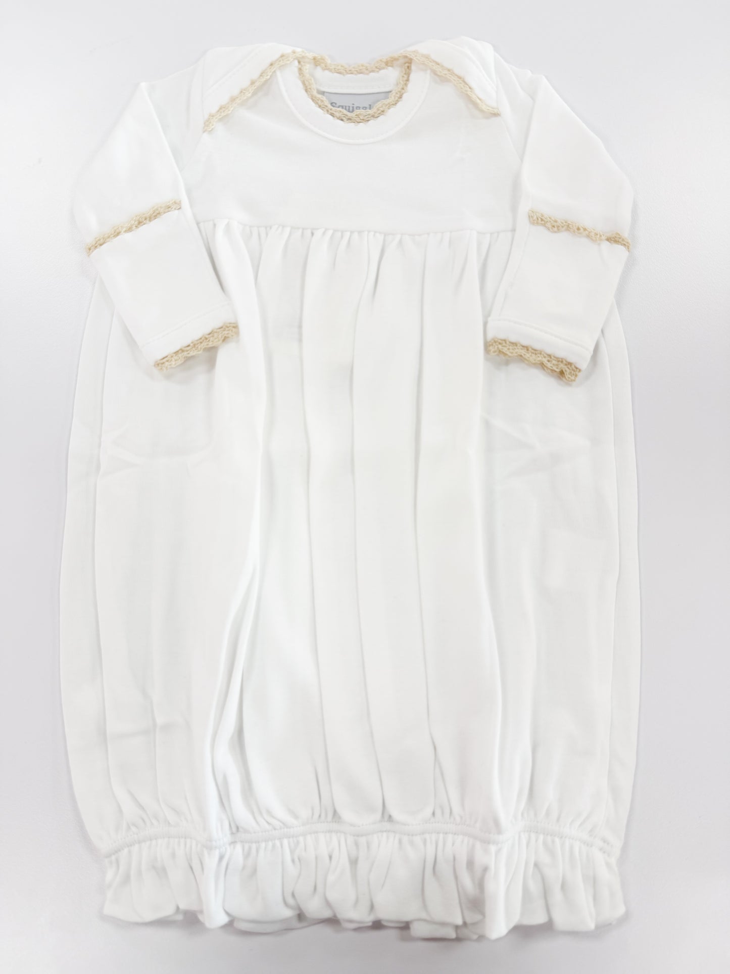 White Lap Shoulder Gown