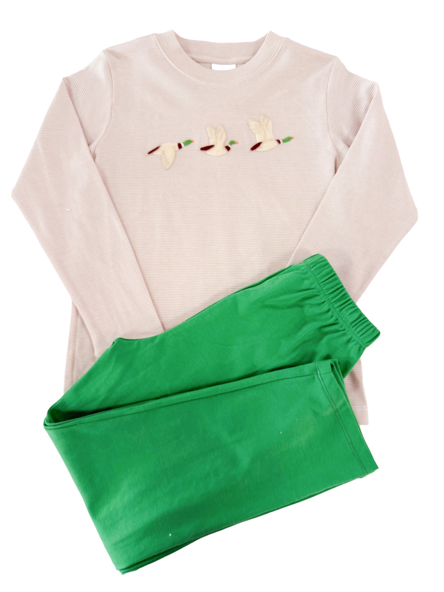 Khaki Stripe Mallard Pant Set