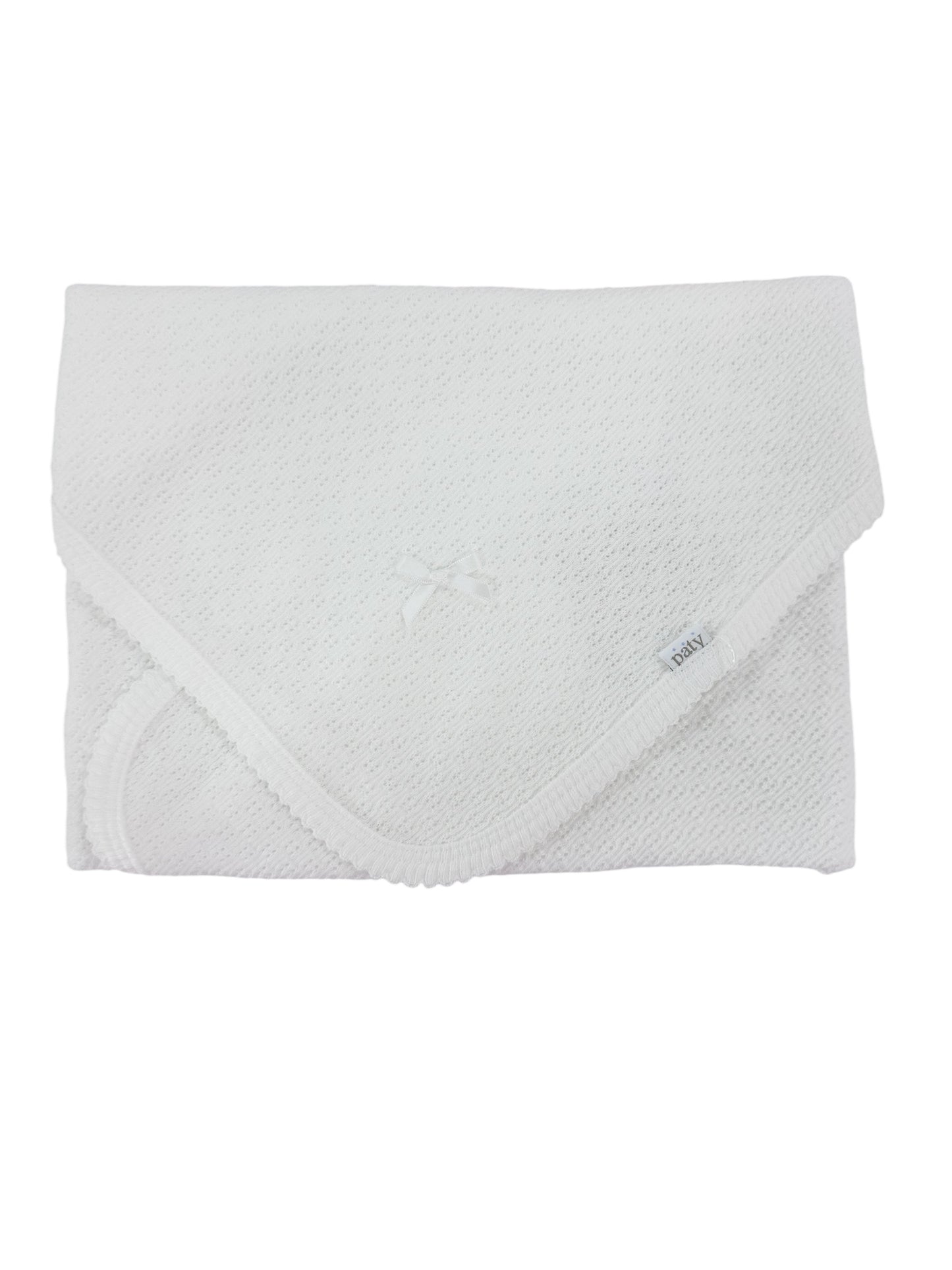 White Receiving Blanket