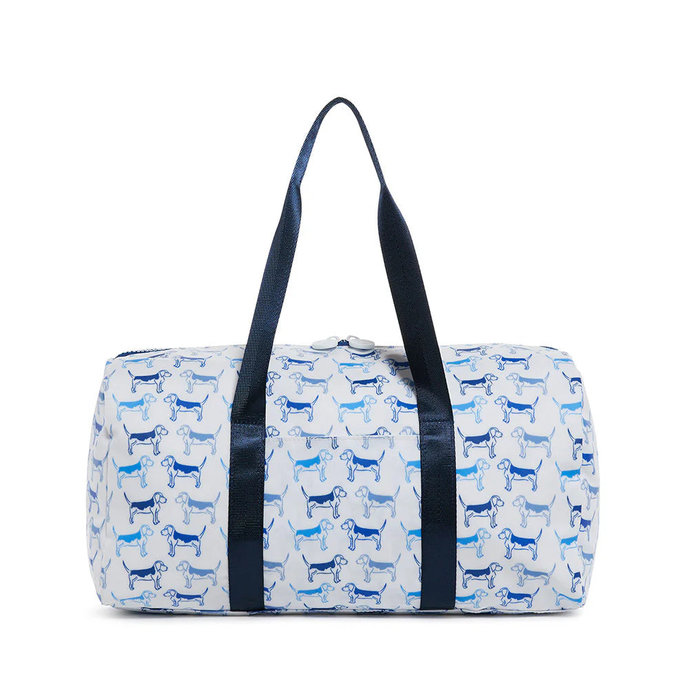 Puppy Love Blue Weekender Duffel