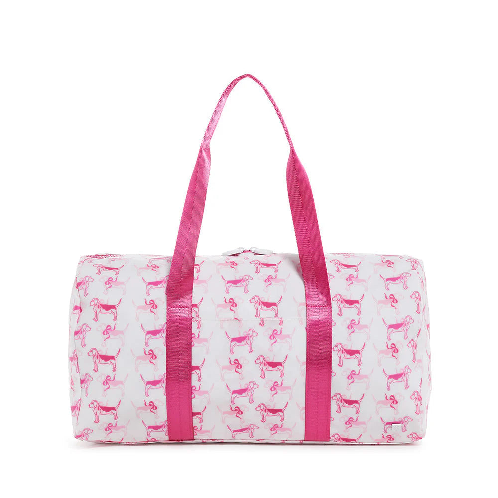 Puppy Love Pink Weekender Duffel