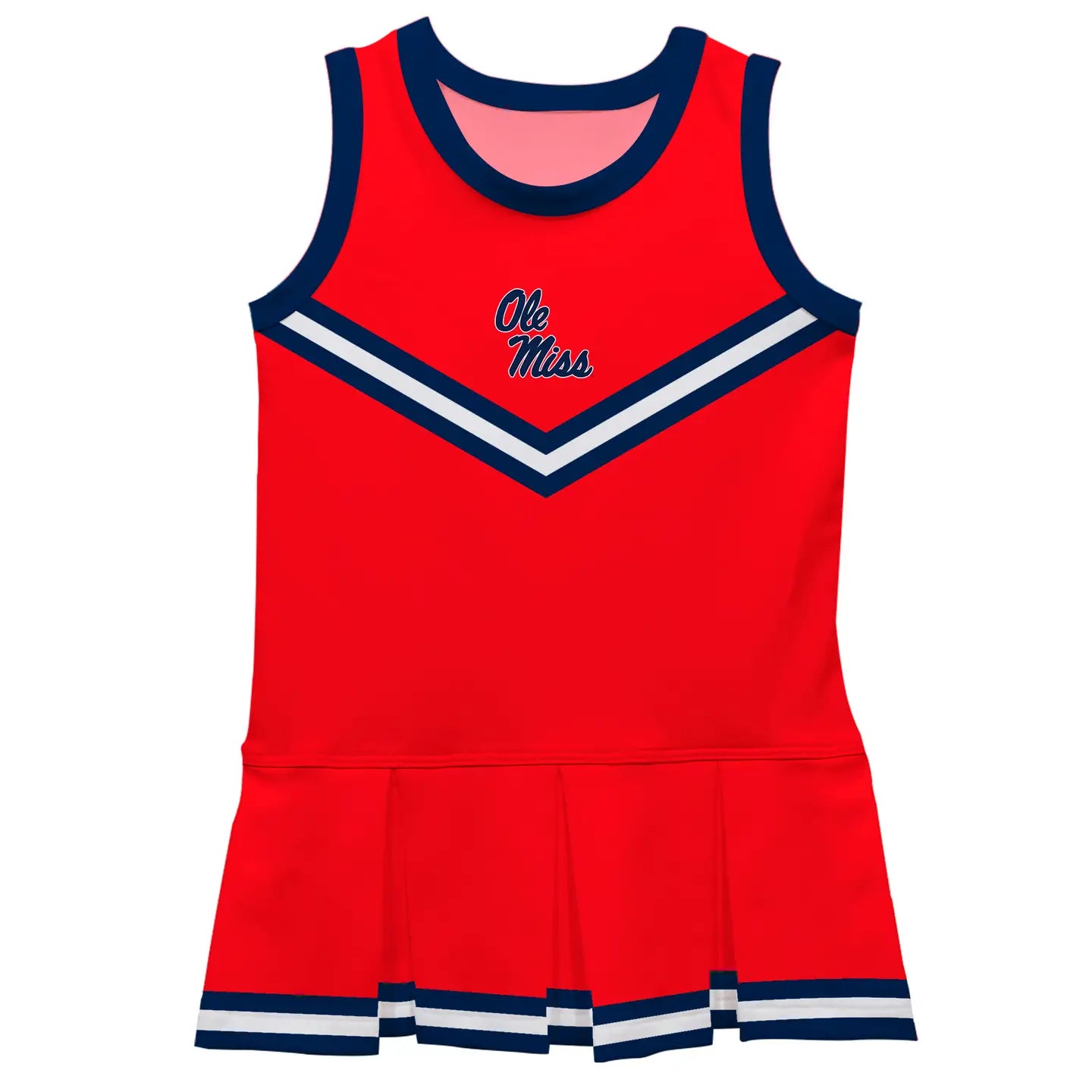 Ole Miss Rebels Red Sleeveless Cheerleader Dress