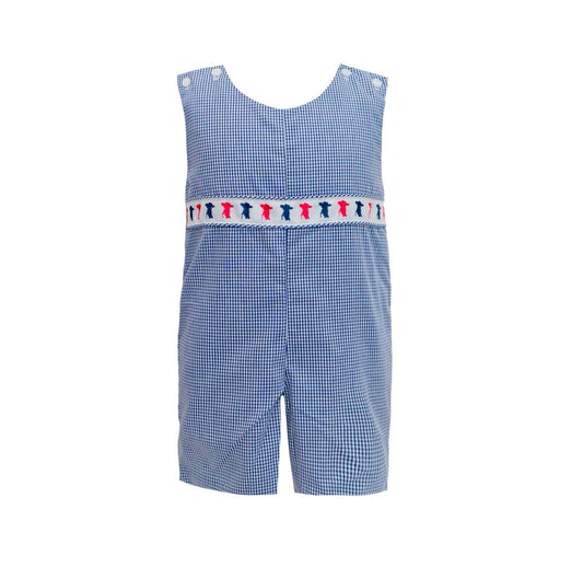 Navy Blue Gingham Colonial Ribbon Jon Jon