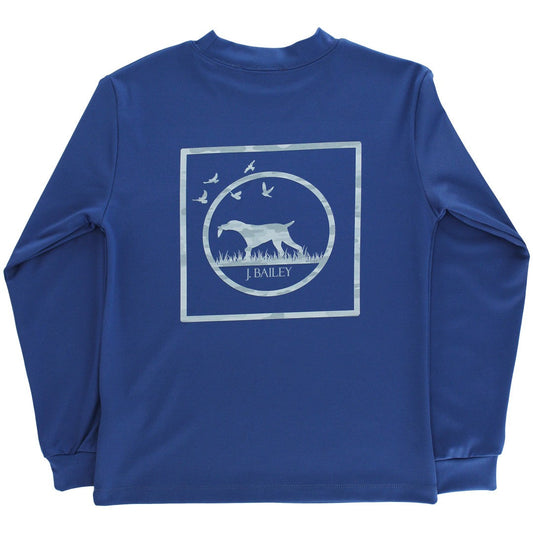 Camo Dog on Denim Logo Tee