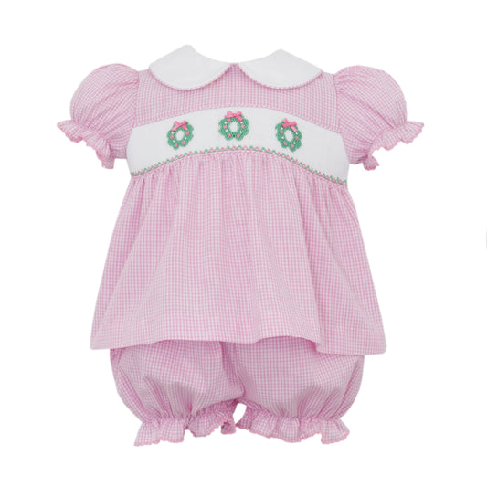 Pink Wreaths Bloomer Set