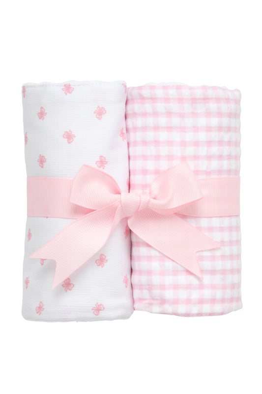 Bow Set of Two Burps, Pink