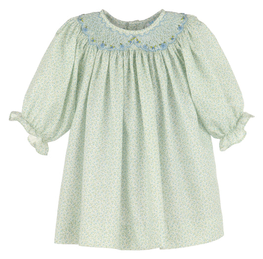 Harvest Floral Smock Bishop, Blue