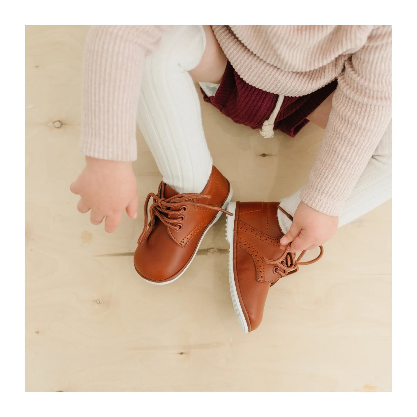 Cognac James Lace Up Shoe