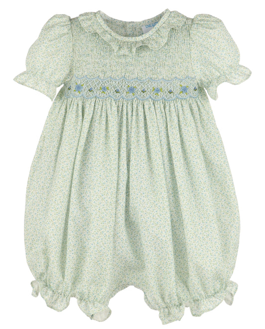 Harvest Floral Smock Bubble, Blue