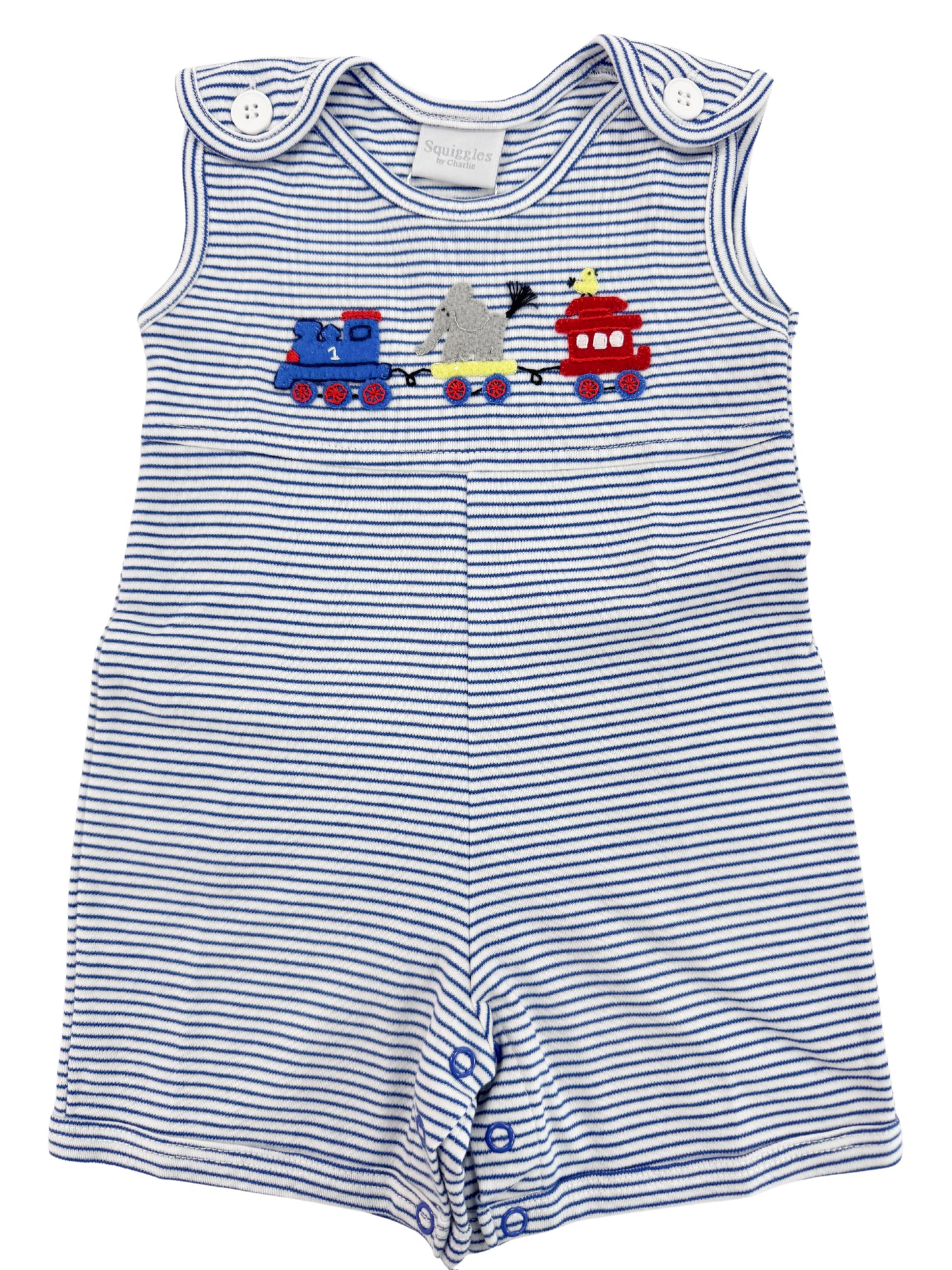 Animal Train Stripe Romper