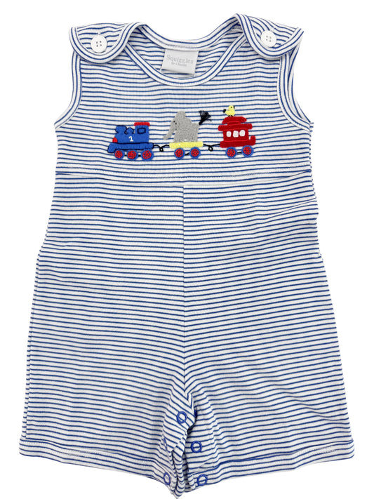 Animal Train Stripe Romper