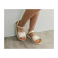 Champagne Ella Scalloped Sandal
