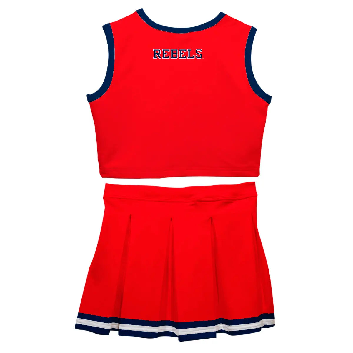 Ole Miss Rebels Red Sleeveless Cheerleader Set