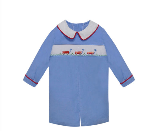 Blue William Boy Romper-Rickshaw