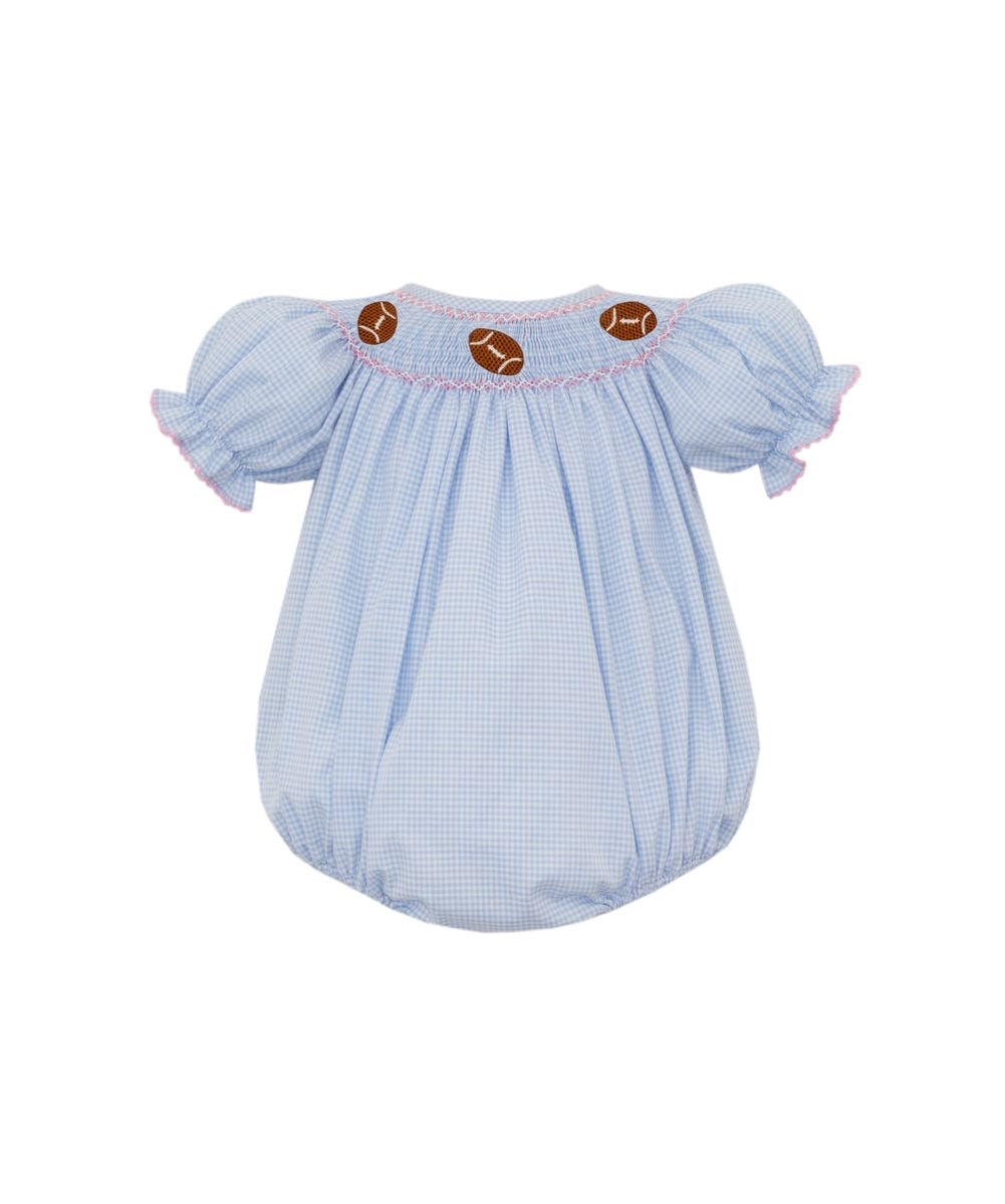 Football Girls-Blue Gingham Bubble
