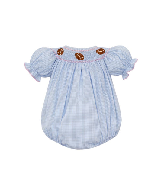 Football Girls-Blue Gingham Bubble
