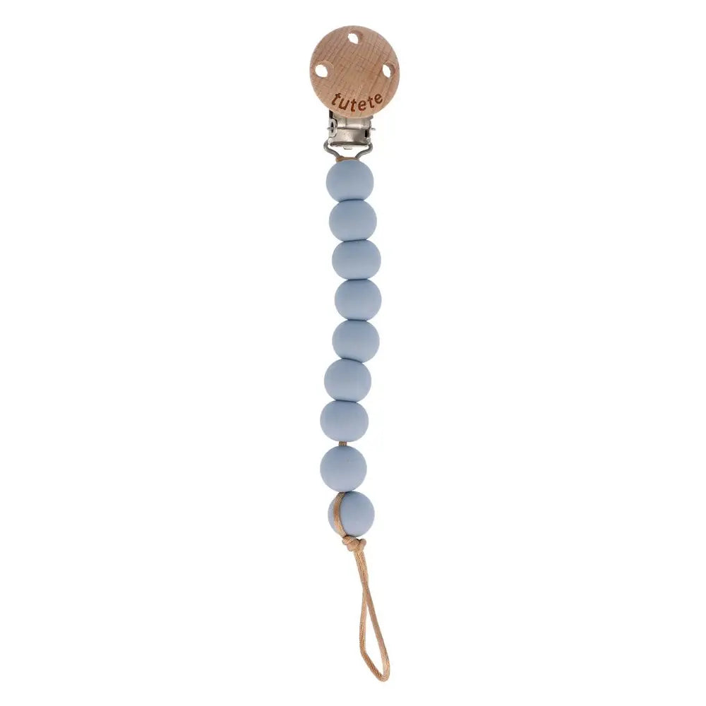 Pure Sky Silicone Pacifier Clip-Blue