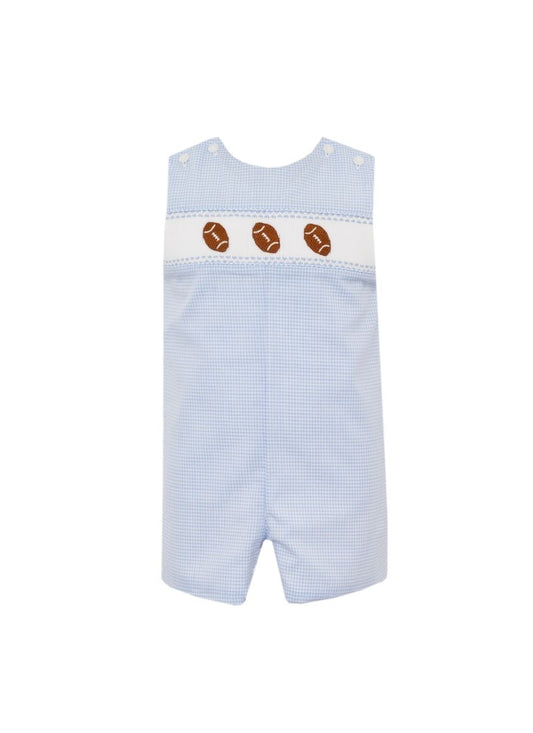 Football Boys-Blue Gingham Jon Jon