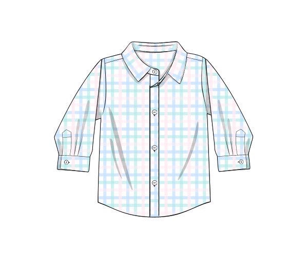 PRE ORDER Spring Plaid Button Down