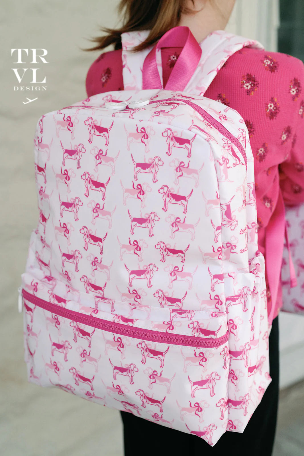 Backpacker Backpack-Pink Puppy Love