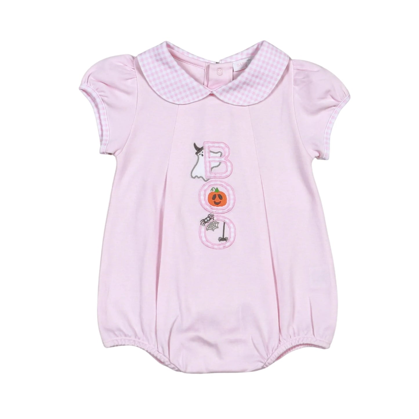 Spooky Pima Pink Applique Bubble