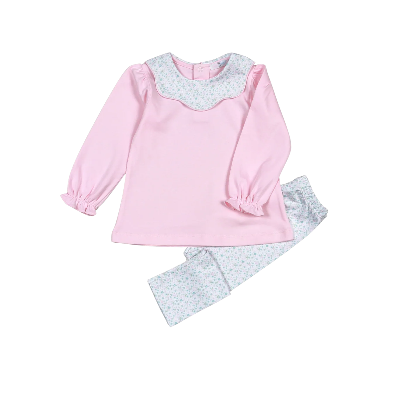 Nicolle Scallop Pima pants set