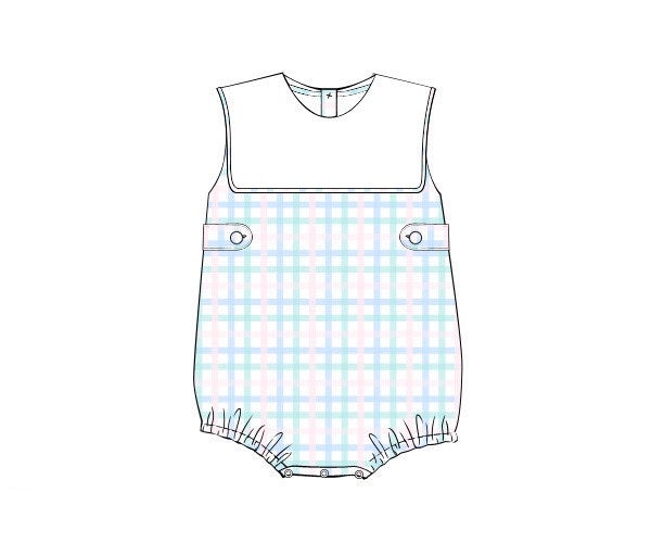 PRE ORDER Spring Plaid Boy Bubble