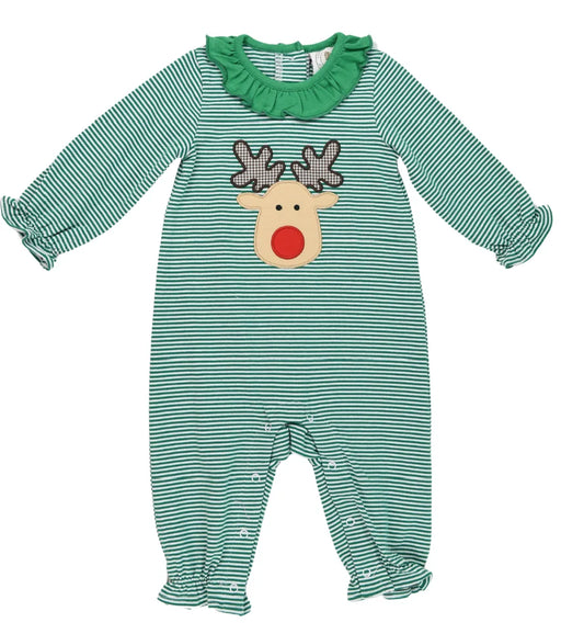 Reindeer Games Girls Rosie Romper