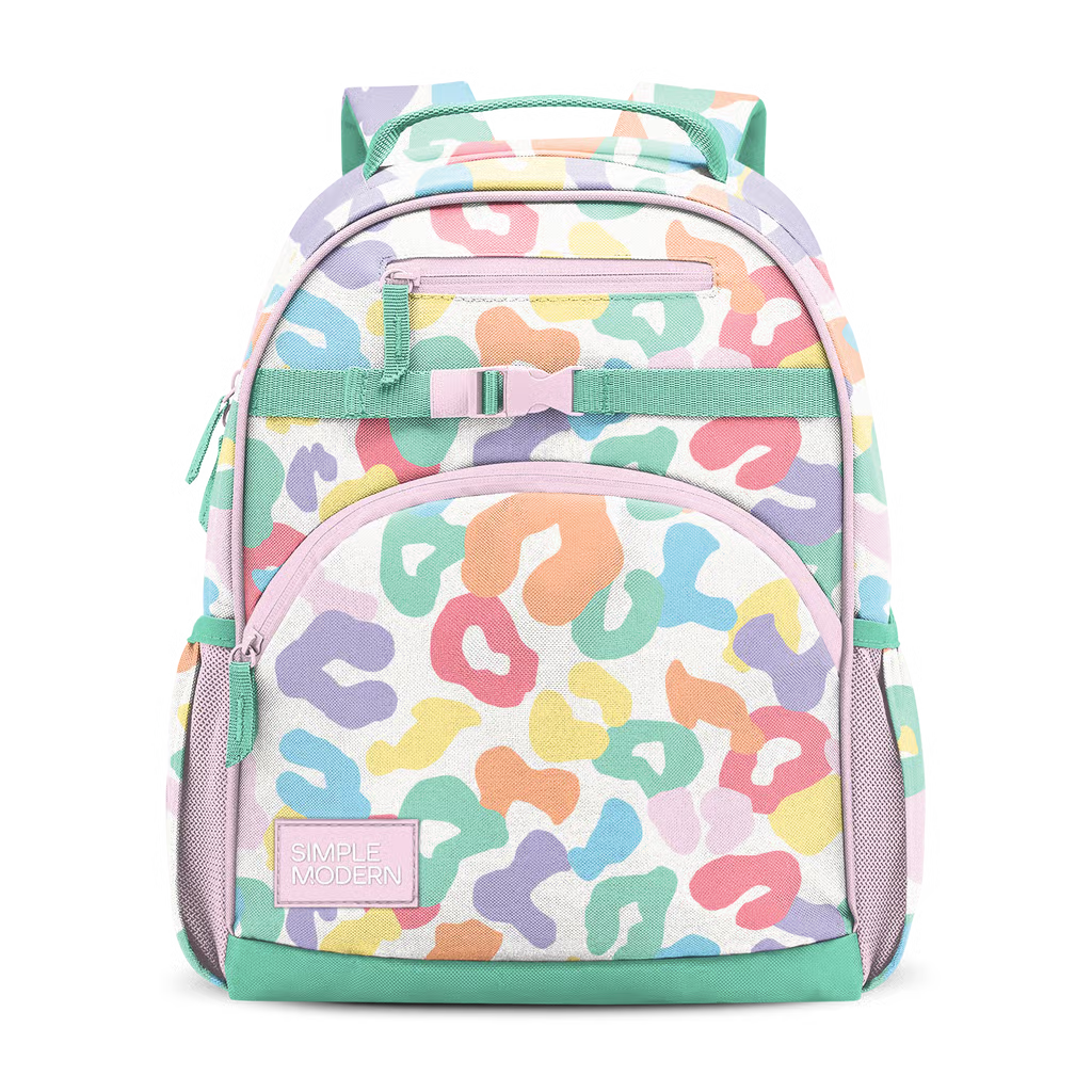 Fletcher Kids' Rainbow Leopard Backpack - Medium