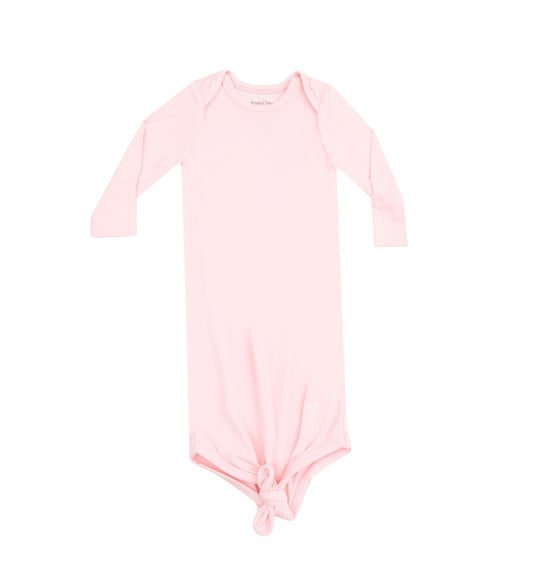 Solid Tickled Pink Knotted Gown