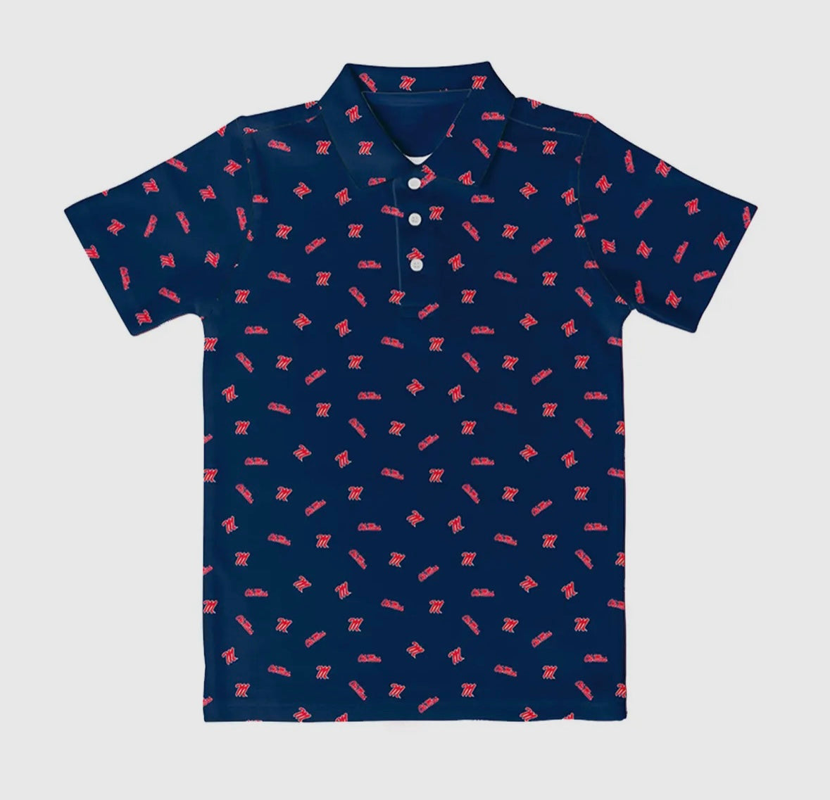 Ole Miss Repeat Logo Polo