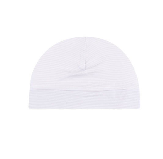 Grey Classic Stripe Beanie Hat