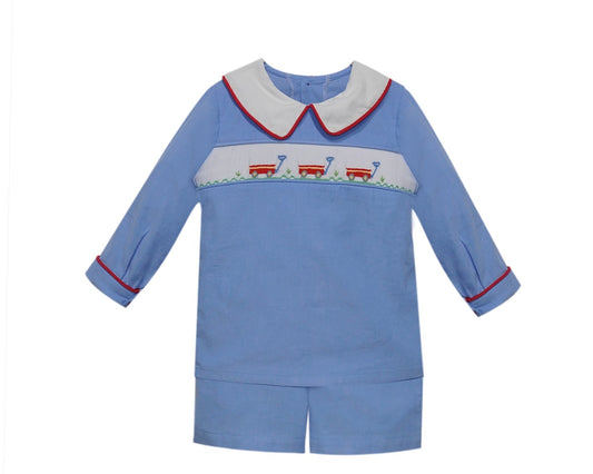 Blue Bryn Short Set-Rickshaw