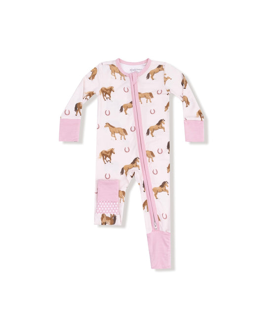 Pink Horses Zipper Pajama
