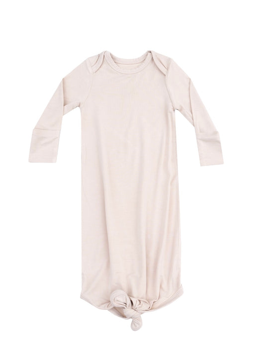 Solid Sandshell Knotted Gown