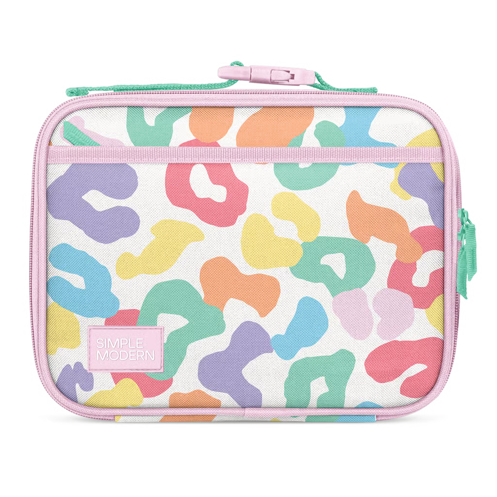 Hadley Lunch Bag-Rainbow Leopard