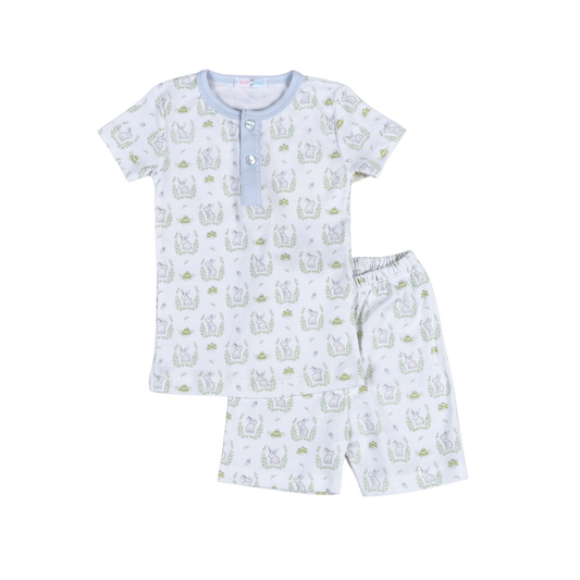 Easter Bunnies Pajama Set-Blue