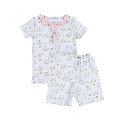 Easter Bunnies Pajama Set-Pink