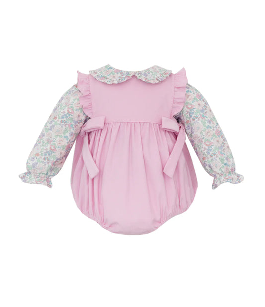 Pink Corduroy Floral Bubble