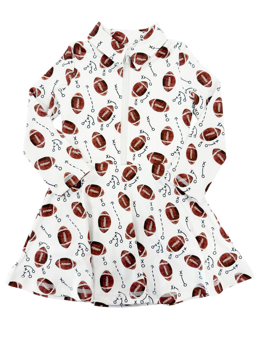 Football Collared Athletic Tennis Dress
