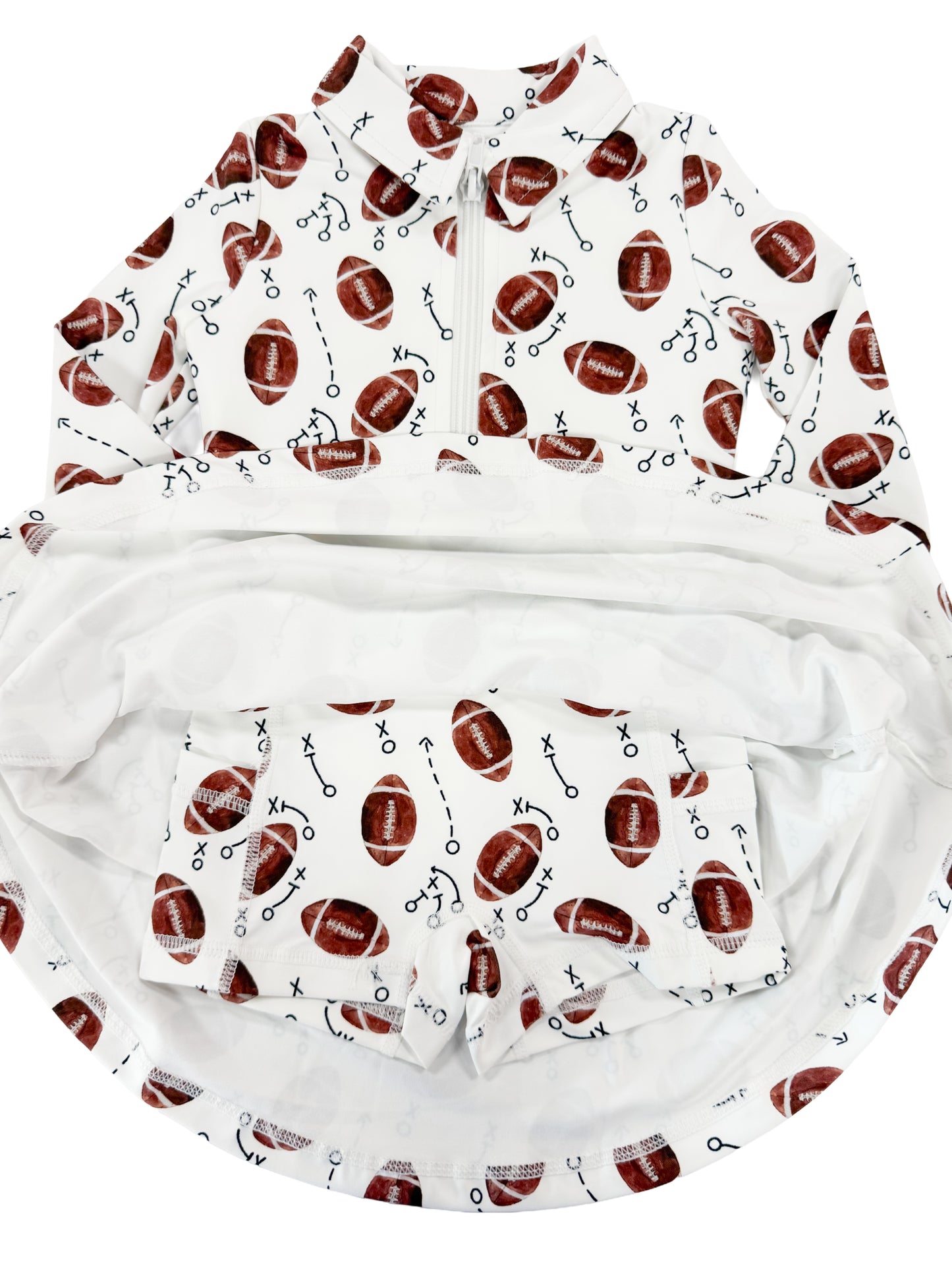 Football Collared Athletic Tennis Dress