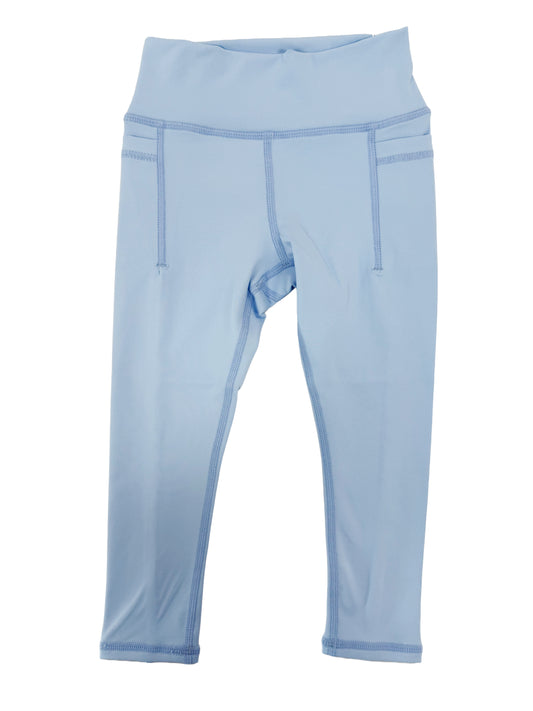 Blue Athletic Leggings W/ Side Pockets